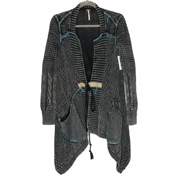 NEW Free People All Washed Out Cardigan Faded - Picture 2 of 10